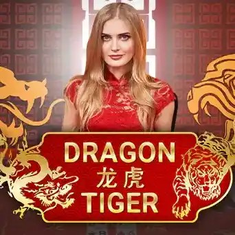 Dragon Tiger game by Evolution – logo hosted on Casino Kingdom
