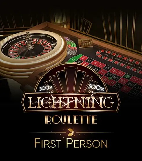 First Person Lightning Roulette logo by Evolution Casino Kingdom