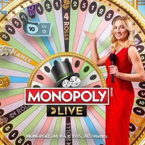 Monopoly Live slot icon by Evolution, available at Casino Kingdom